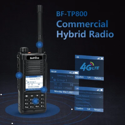 Poc Radio Dual Mode(LTE+DMR)는 실제 Ptt 플랫폼 4G/3G/2g/WiFi 전 세계 통신을 지원합니다.